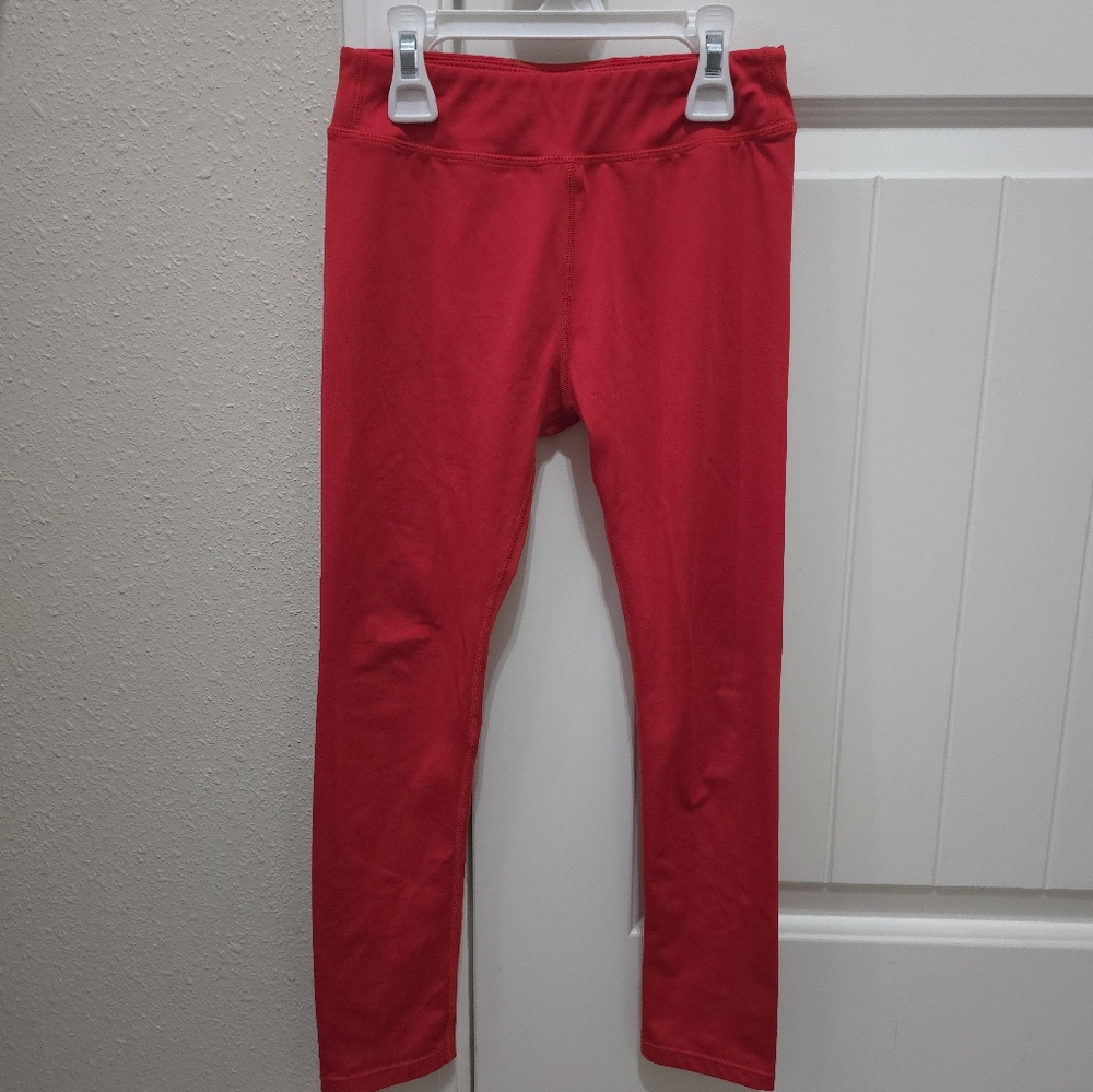 ZYIA Red Leggings Slim Fit Stretchy